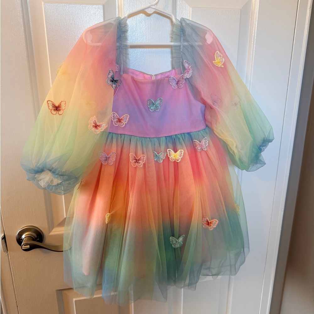 Lola + The Boys Pastel Butterfly Dress